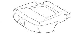 Pernă banchetă spate, rândul 2, stânga, Hyundai Tucson 22-26, piele neagră, perforată, încălzită, puncte din plastic topit, curățare chimică