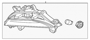 Поворотник левый Mazda 3 14-16 BM дорест