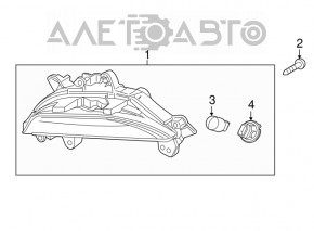 Поворотник левый Mazda 3 14-16 BM дорест