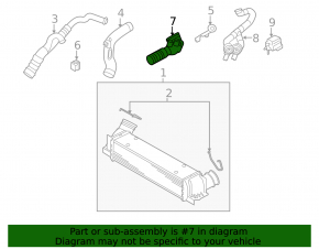 Conductă de aer BMW X6 E71 09-11 spate, 3.0T