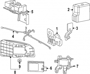 Кронштейн датчика слепых зон правый Honda Civic XI FE/FL 22-26
