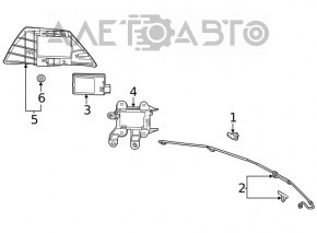 Кронштейн датчика слепых зон правый Honda Civic XI FE/FL 22-26