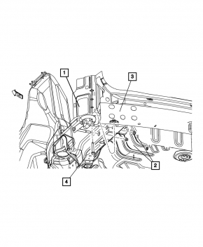 Крюк заднего бампера Jeep Compass 11-16