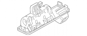 Butonul de deschidere a portbagajului BMW 5 G30 17-23 sub camera, nou, original