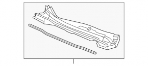 Решетка дворников пластик Honda CRV 12-16