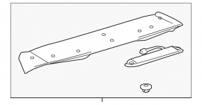 Спойлер двери багажника Lexus RX300 RX330 RX350 RX400h 04-08