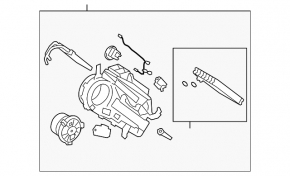 Печка в сборе 3 ряд Toyota Highlander 08-13