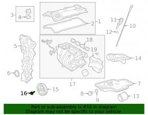 Болт шкива коленвала Lexus UX200 19-26