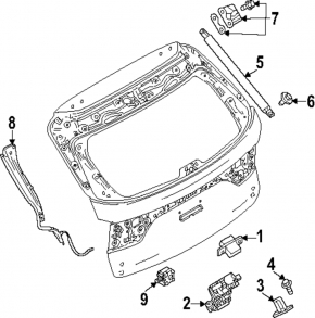 Încuietoare electrică a hayonului Mazda CX-70 25-26