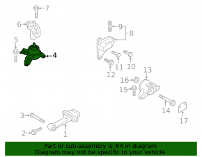 Подушка двигателя правая Hyundai Sonata 11-14 2.0