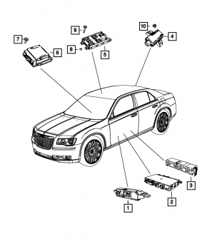 Компьютер двери передней левой Chrysler 300 11-14