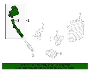 Bobină de aprindere Mercedes W167 GLE 450 20-23 3.0h cu bujie oblică
