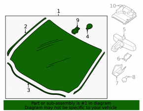 Лобовое стекло Ford Edge 15-18 PGW