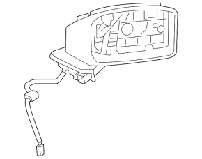 Зеркало боковое левое в сборе Mazda CX-9 18-23 поворотник, подогрев, BSM