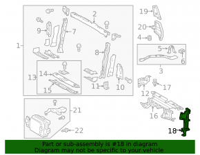 Deflector radiator dreapta pentru Toyota Rav4 16-18 2.5