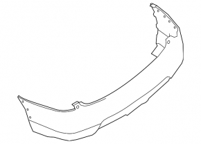 Бампер задний голый Nissan Rogue 14-16