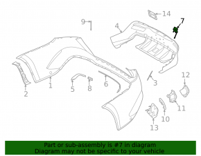 Capac cârlig remorcare bară spate Mercedes GLE 53/63 21-26, parte superioară, pachet AMG, coupe