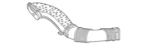 Воздухоприемник Mercedes W167 GLE 350 20-23 2.0T