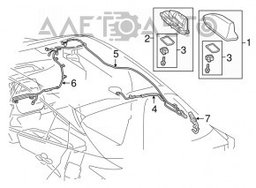 Корпус антенны плавник Toyota Rav4 19-20