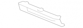 Молдинг решетки ПТФ правый Mercedes W166 ML 12-15