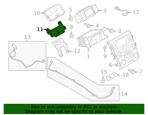 Кронштейн усилителя аудио SONY Ford Fusion mk5 13-20