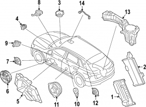 Сабвуфер Audi E-Tron 19-23