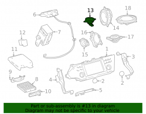 Пищалка левая Toyota Avalon 13-18 JBL