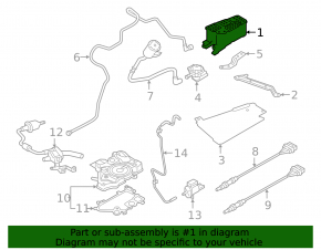 Канистра с углем абсорбер в сборе Audi A4 B9 17-21 2.0T