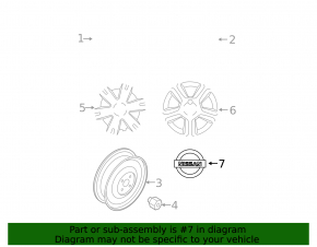 Центральный колпачок на диск Nissan Pathfinder 13-14 54мм