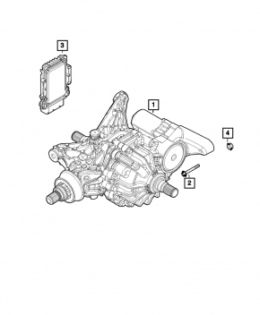 Differential Control Module Jeep Renegade 15-18