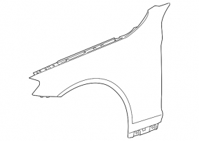 Крыло переднее правое Mercedes S-class W222 14-20