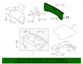 Накладка проема багажника Mazda 3 19-26 4d черная