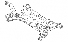 Подрамник передний Ford Escape MK3 13-19 ржавчина