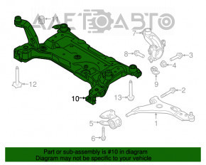 Подрамник передний Ford Escape MK3 13-19 ржавчина