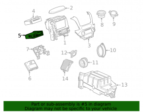 Radio Receiver Cadillac CTS 14-