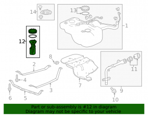 Pompă de combustibil, pompă de benzină Acura MDX 14-20