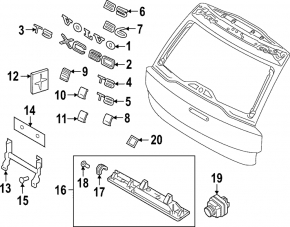 Emblemă inscripționată VOLVO hayon Volvo XC60 22-25 negru lucios