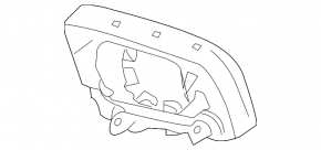 Carcasă oglindă stânga pentru BMW 5 F10 11-13 fără BSM