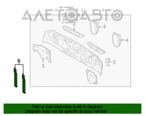 Кронштейн заднего бампера левый Lexus RX350 RX450h 16-22