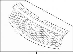 Решетка радиатора grill Infiniti QX50 16-17