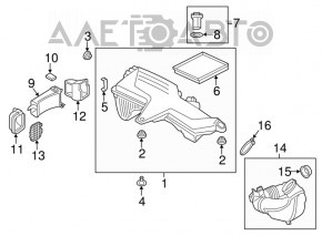 Conductă de aer pentru admisie aer BMW 4 F32/33/36 14-16 N26