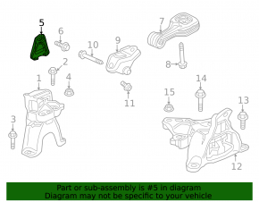 Кронштейн правой подушки двигателя Honda Civic XI FE/FL 22-26