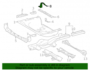 Кронштейн крепление запасного колеса Toyota Rav4 13-18