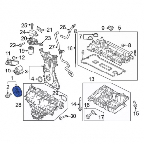 Шкив коленвала Ford Mustang mk6 15-23 2.3Т