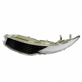 Решетка радиатора grill левая Lincoln MKZ 13-16 черн