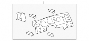 Накладка щитка приборов Toyota Sequoia 08-09