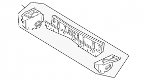 Поддон дворников металл Lexus GX470 03-09