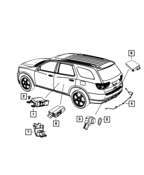 Modulul de control BSM Dodge Durango 11-13