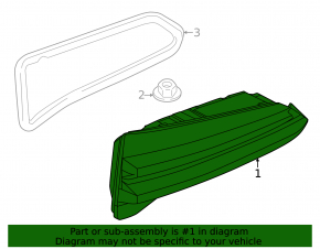 Фонарь внутренний дверь багажника правый BMW X5 G05 24-26 LED