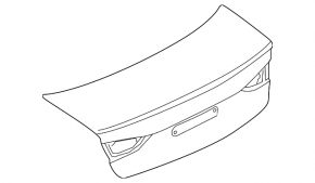Крышка багажника Audi A3 8V 15-20 4d